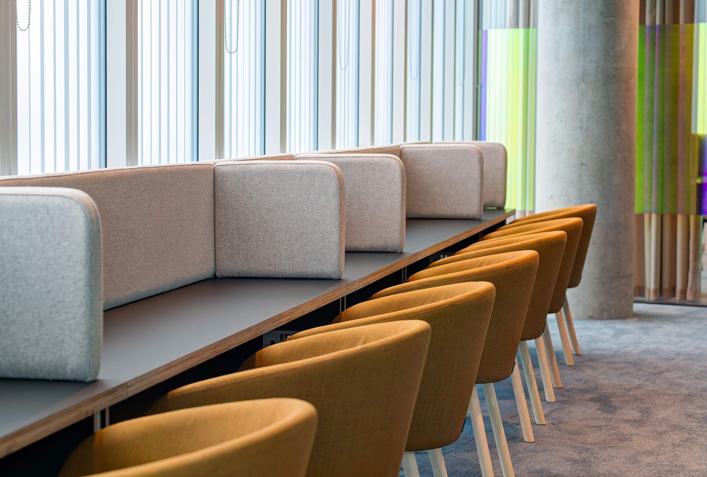 Modern workspace interior by top digital experience agencies in London.