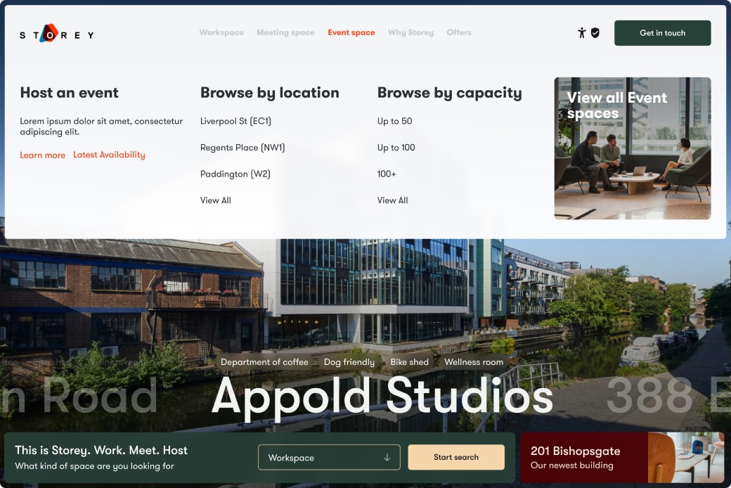 Top independent digital agencies UK showcasing workspace and event space options.